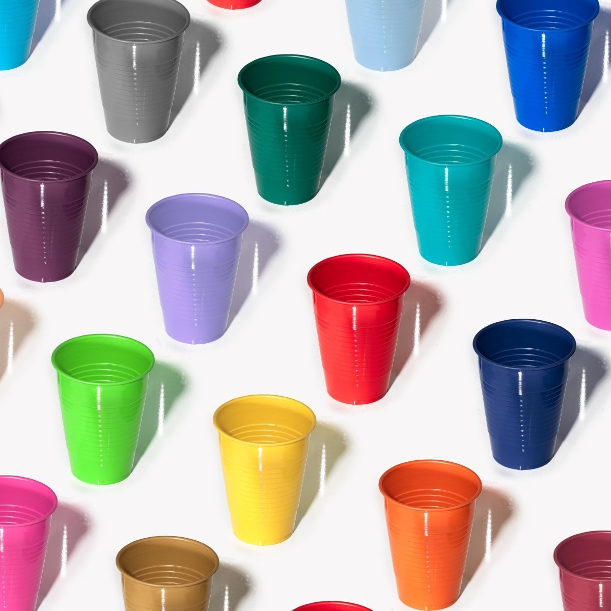 12 Oz. | White Plastic Cups | 600 Count