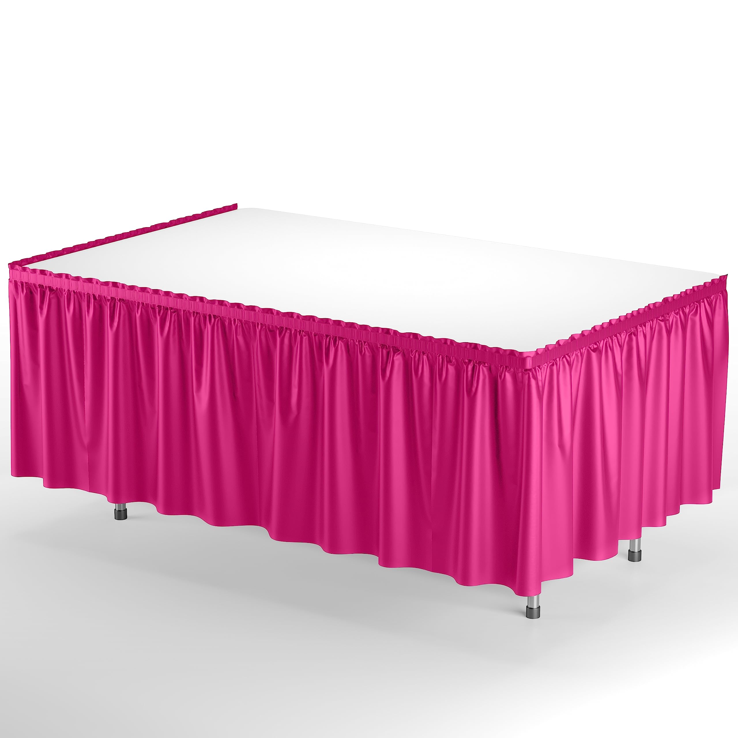 14' x 29in. Table Skirt  Cerise - 48 ct.