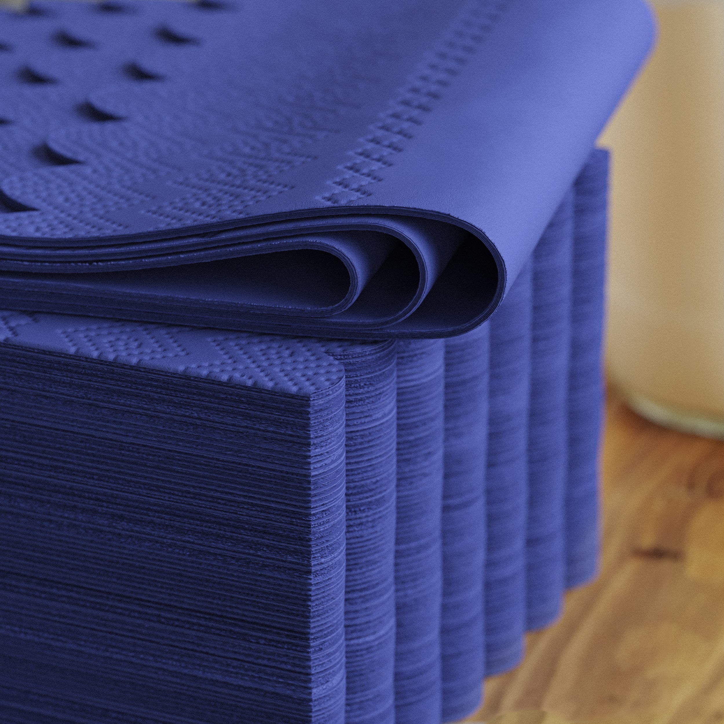 3 Ply Periwinkle Scalloped Dinner Napkins | 800 Count