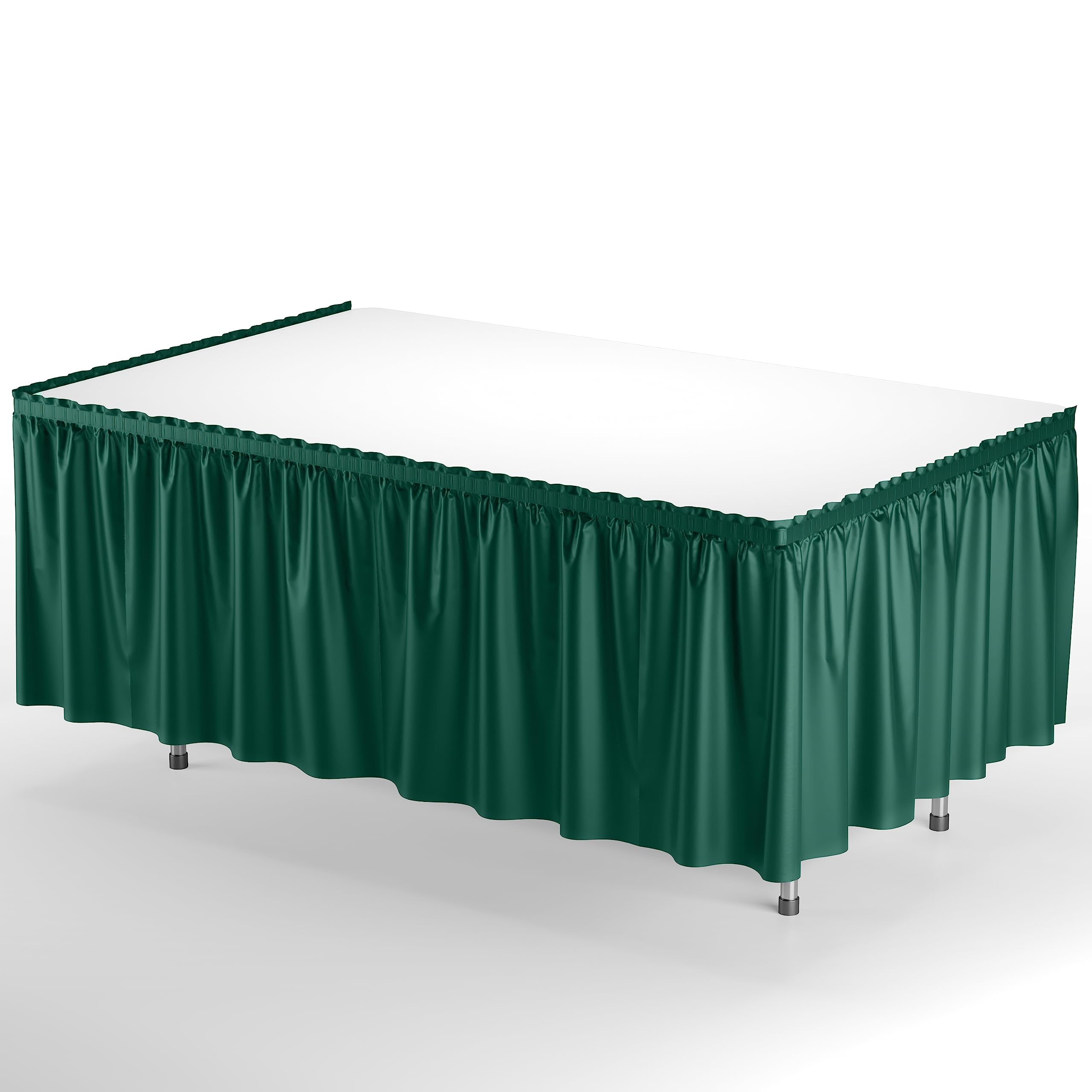 14' x 29in. Table Skirt  Dark Green - 48 ct.