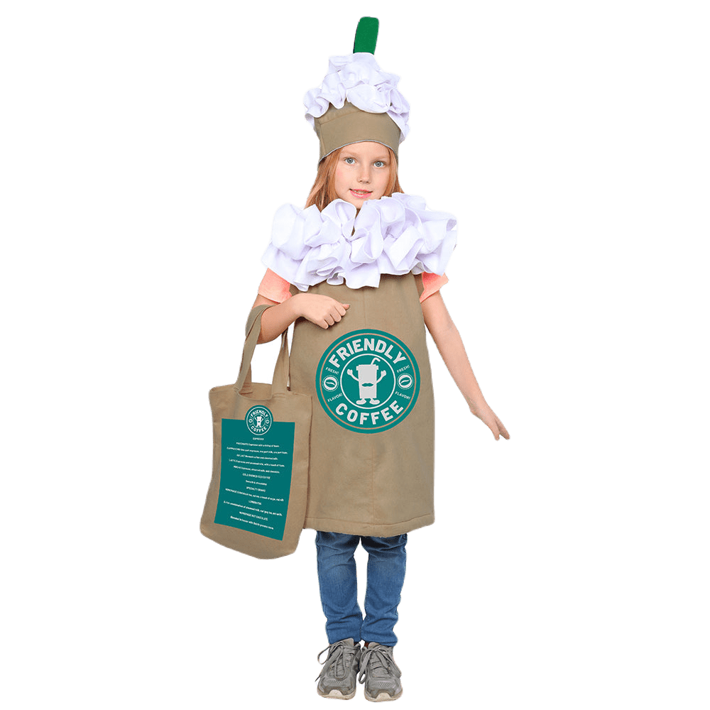 Frappuccino Coffee Costume - Kids