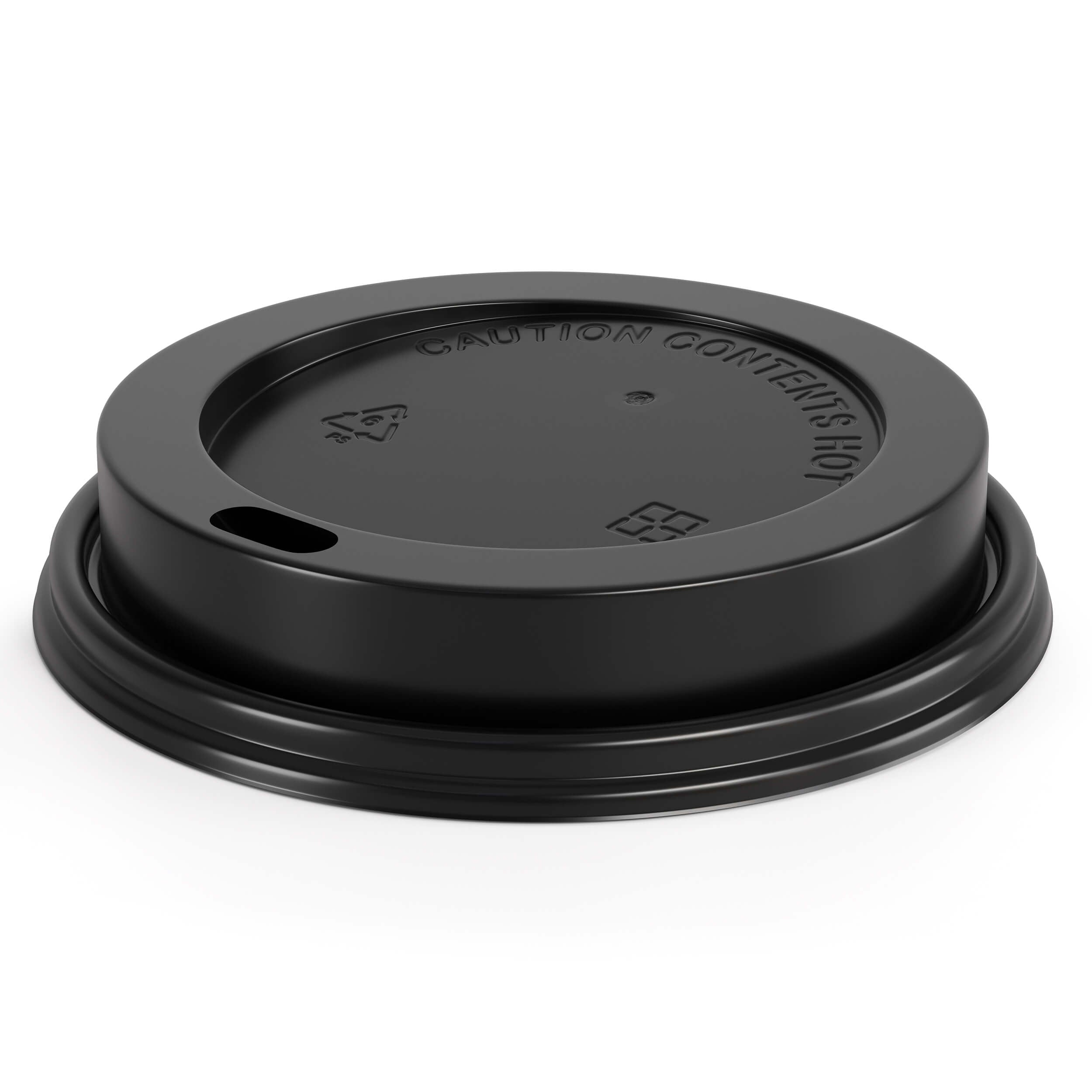 12/16 Oz Black Lids Compatible with Dixie | 500 Count