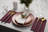 3 Ply Wine Berry Scalloped Dinner Napkins | 100 Count