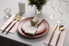 3 Ply Pink Peach Scalloped Dinner Napkins | 800 Count