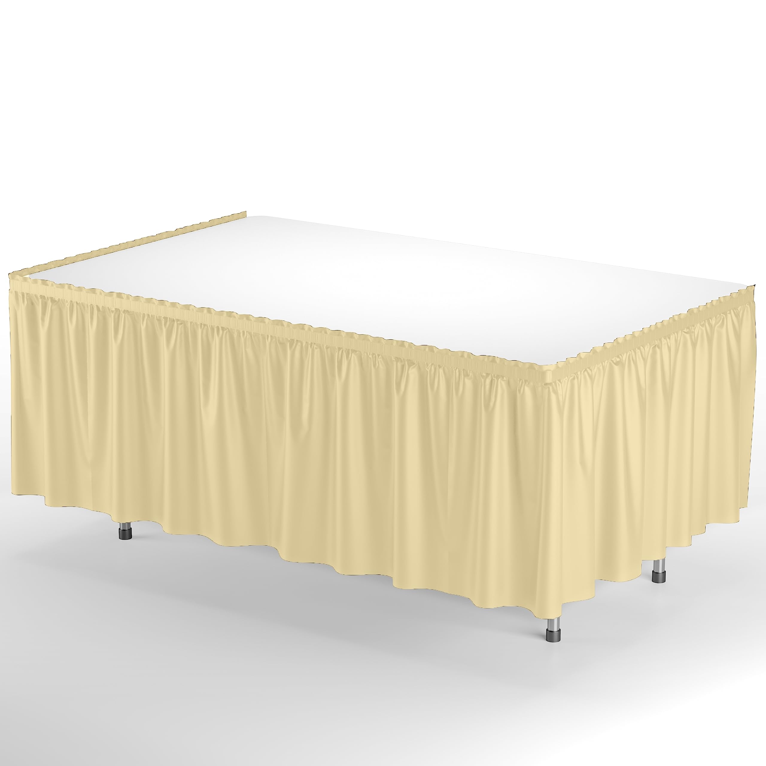 14' x 29in. Table Skirt  Light Yellow - 48 ct.
