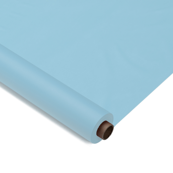 40 In. X 300 Ft. Premium Light Blue Plastic Table Roll | 4 Pack