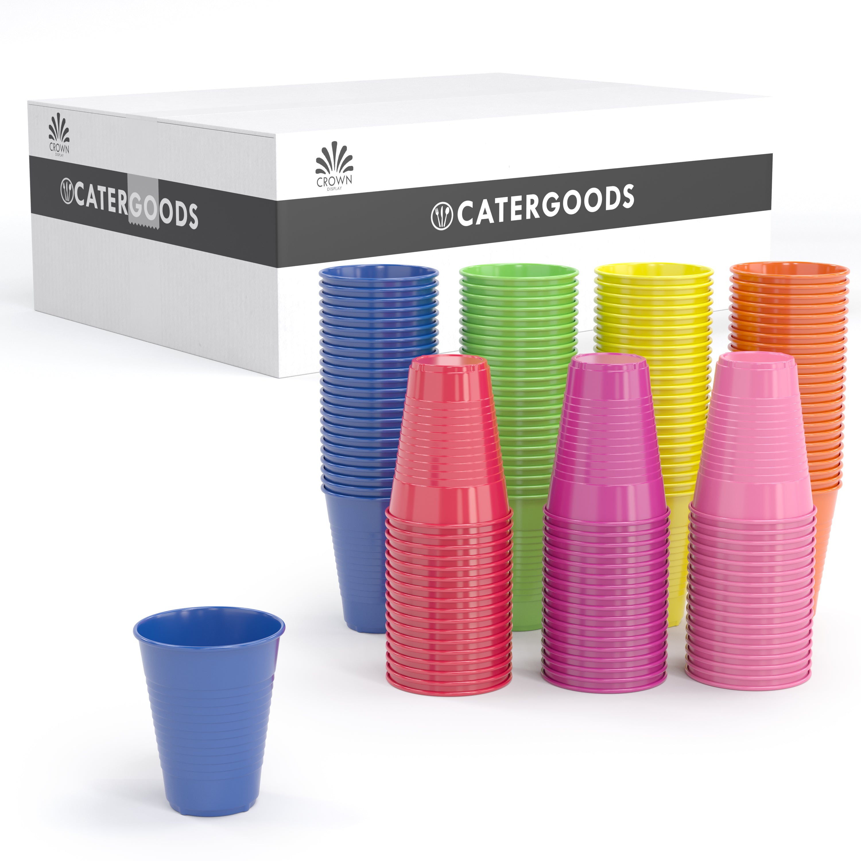 7 Oz. Assorted Color Plastic Cups | 2800 Count