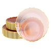 560 Piece Pink/Gold Petal Combo Set | Serves 80 Guests