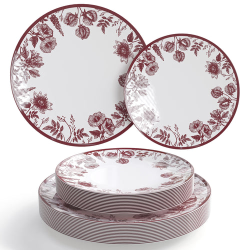 Vine Essentials Set | Dinner & Salad Plates | Serves 120