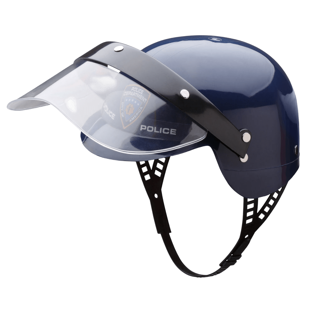 Police Helmet with Transparent Visor