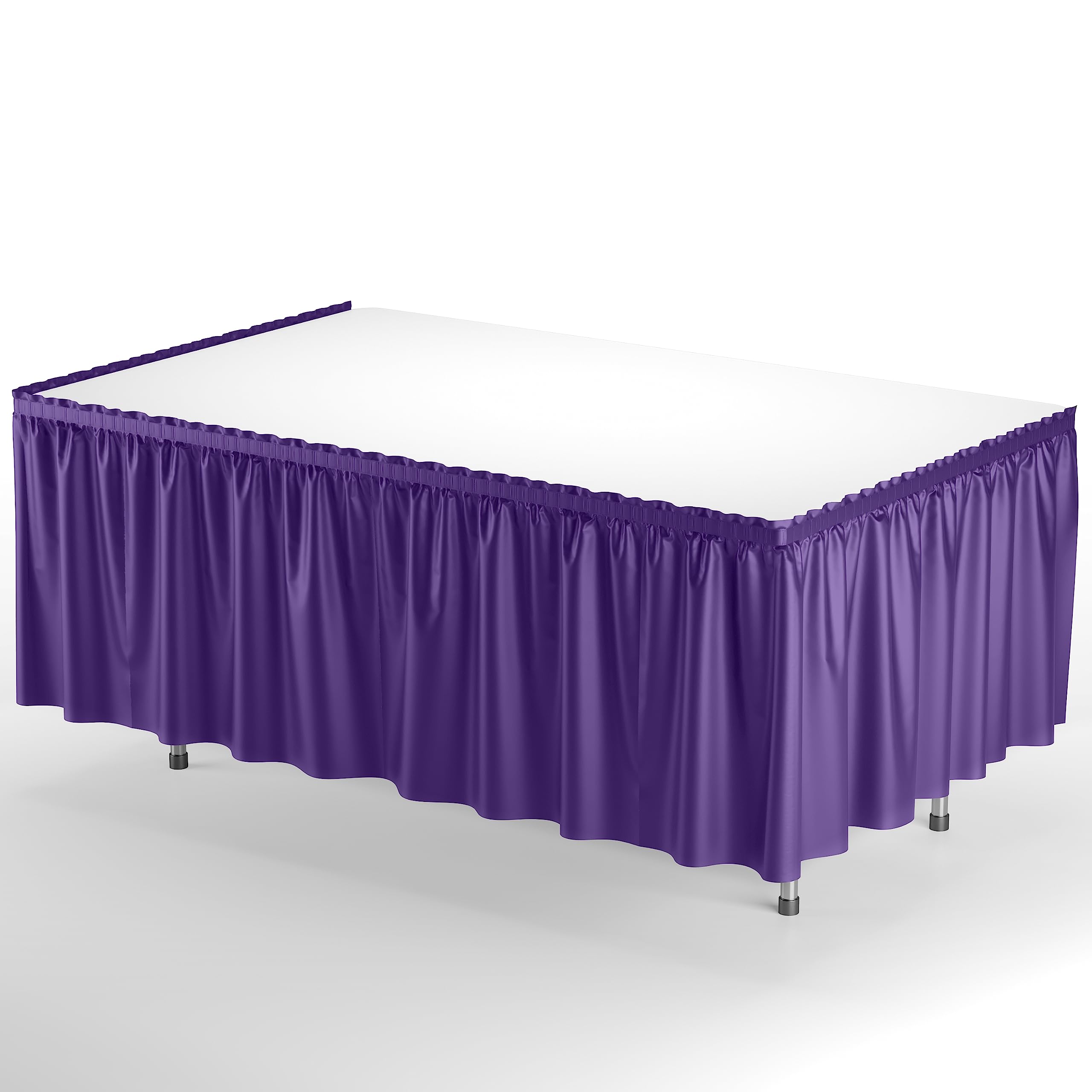 14' x 29in. Table Skirt  Purple - 48 ct.