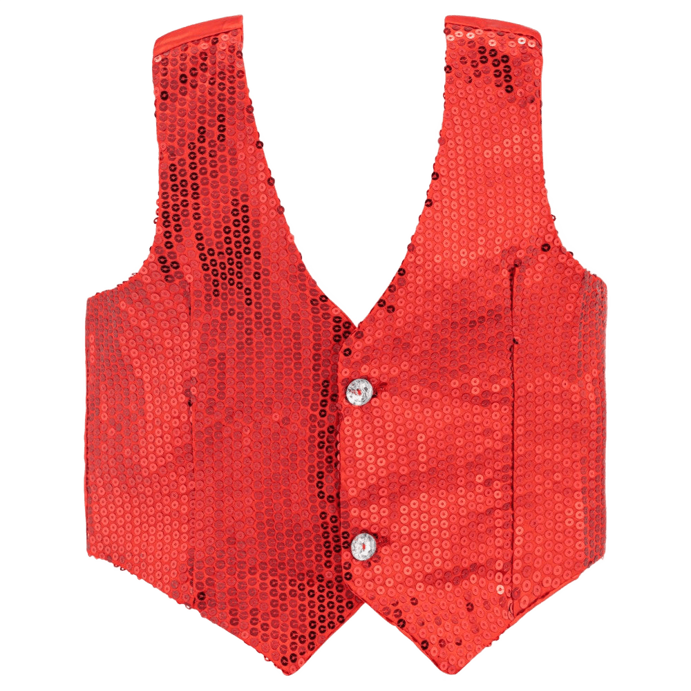 Red Sequin Vest - Adults