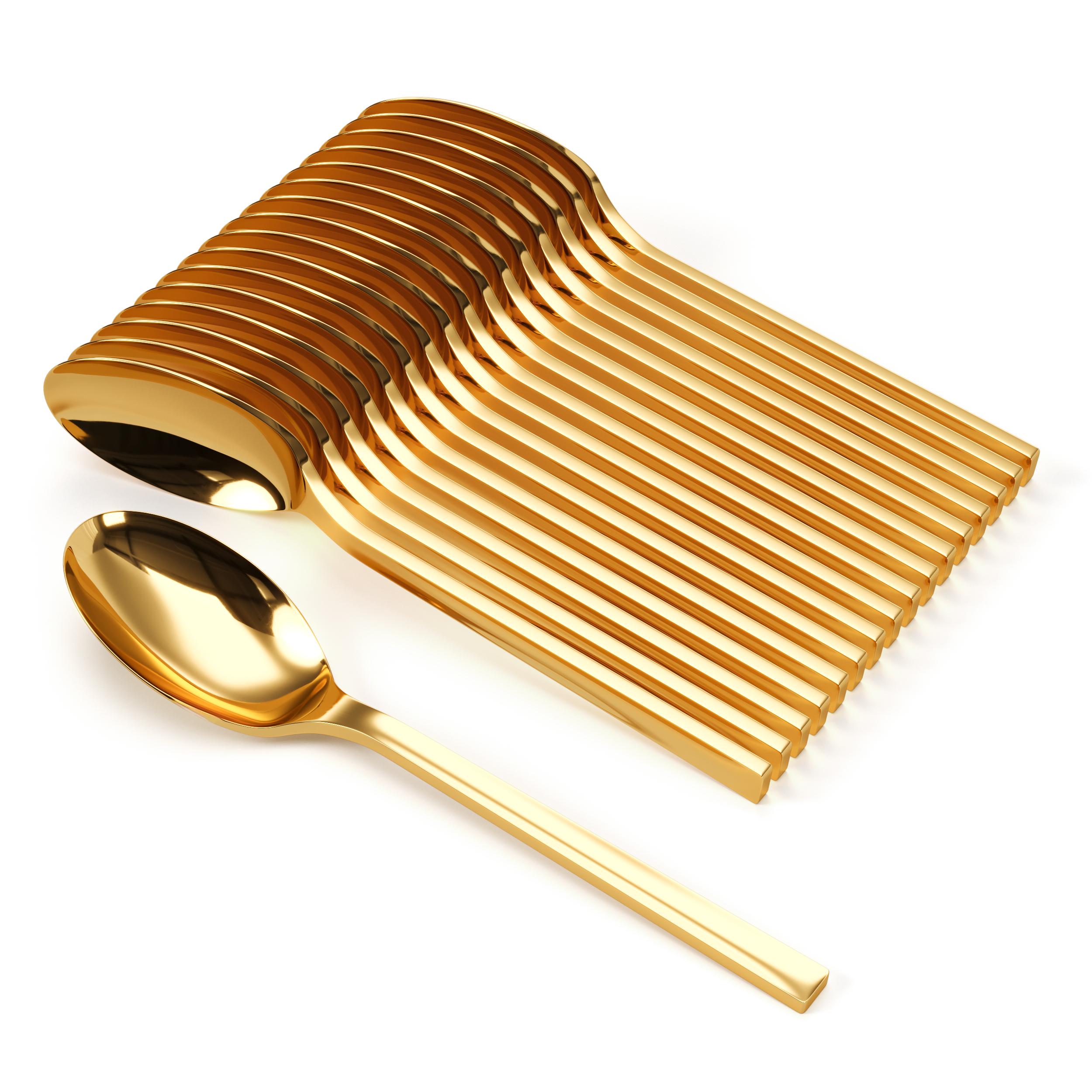 Trendables Mod Gold Spoons | 480 Count