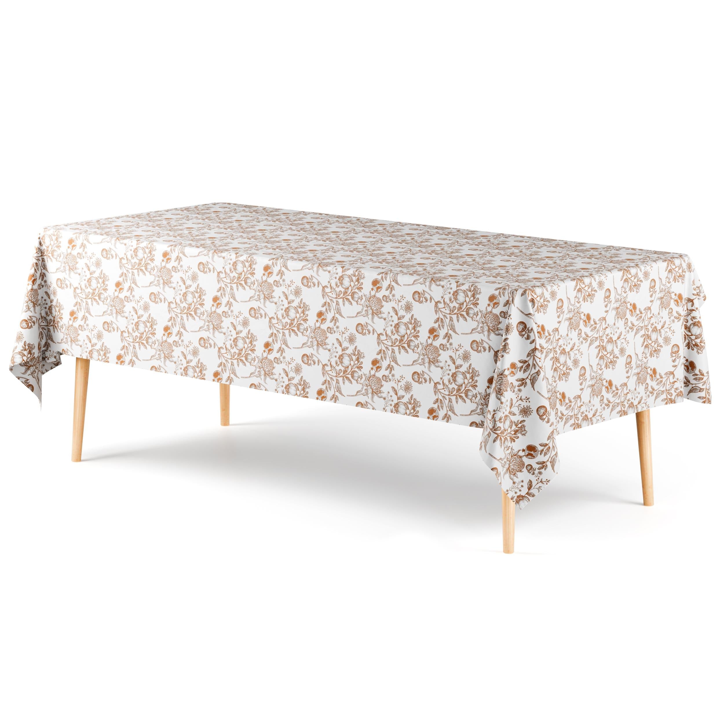 Trendables Premium Pomegranate Plastic Table Cover 54 In. x 108 In. | 48 Pack