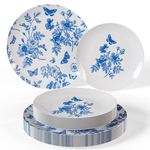 Botanical Essentials Set | Dinner & Salad Plates | Serves 120