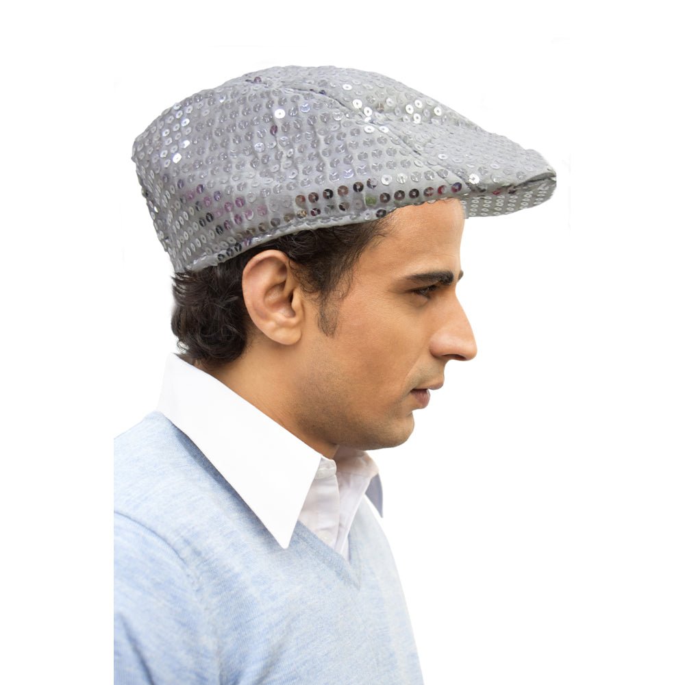 Sequined Flat Cap