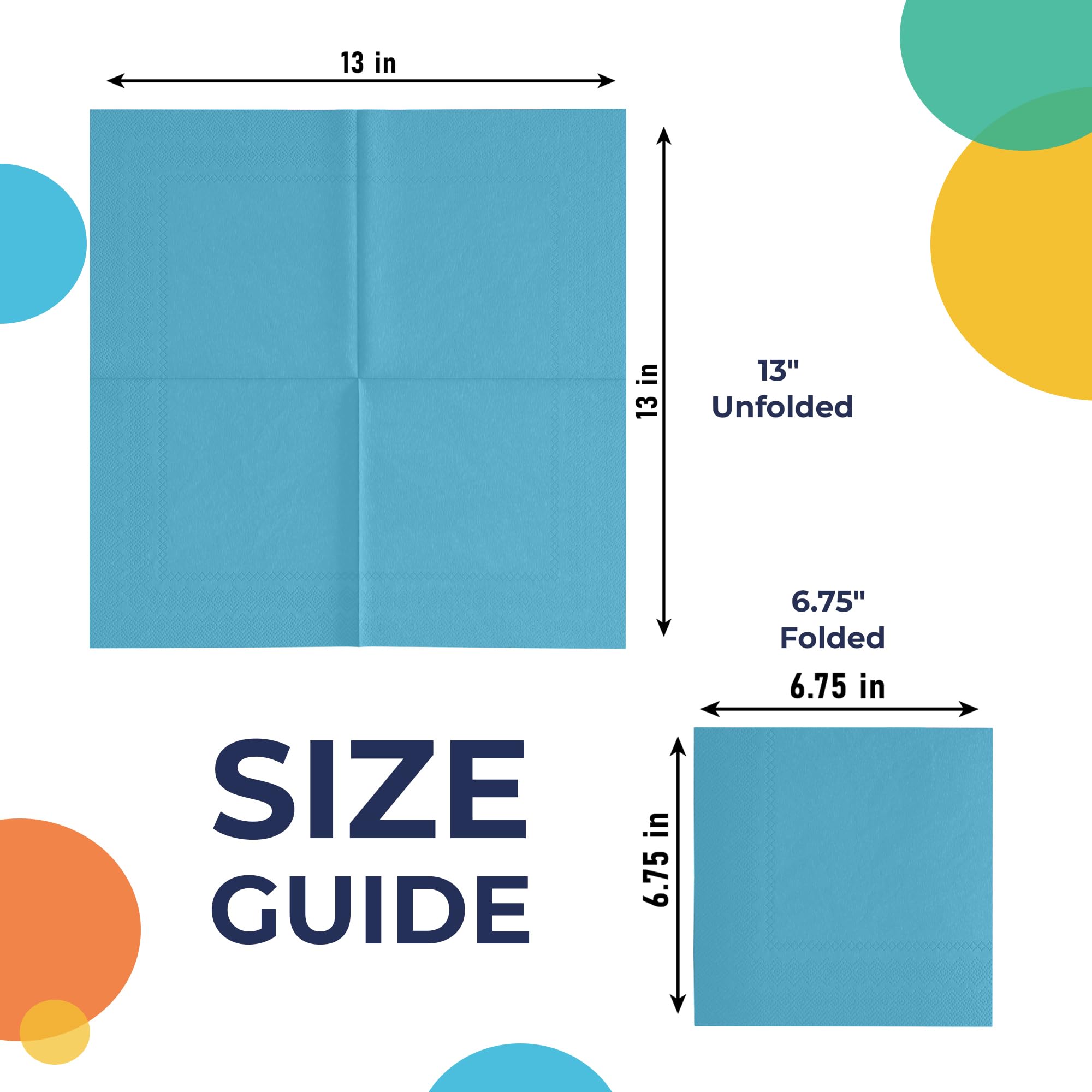 Turquoise Luncheon Napkins | 300 Count