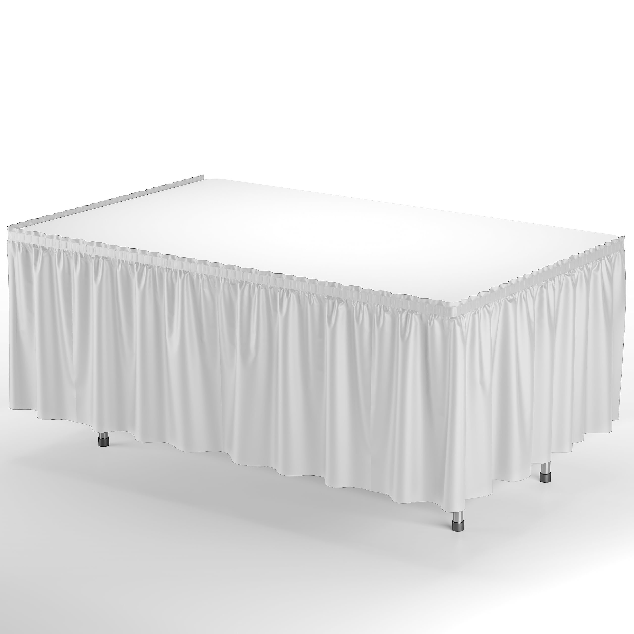 14' x 29in. Table Skirt  White - 48 ct.